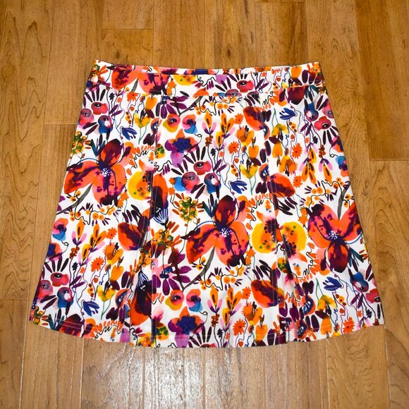 NWT RipSkirt Hawaii Posie Pink Floral Print‎ Wrap Skirt Sz LG - Picture 2 of 4